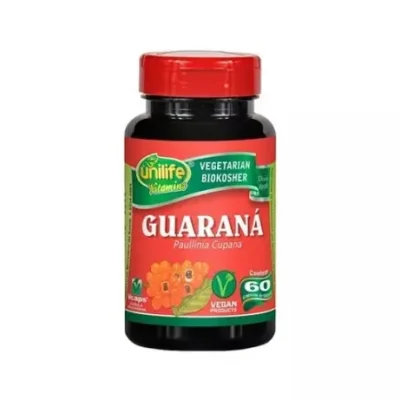 GUARANÁ -500MG 60 CAPS UNILIFE