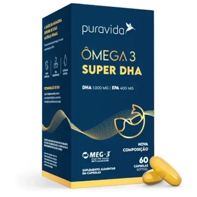 OMEGA 3 SUPER DHA 60 CÁPSULAS PURA VIDA